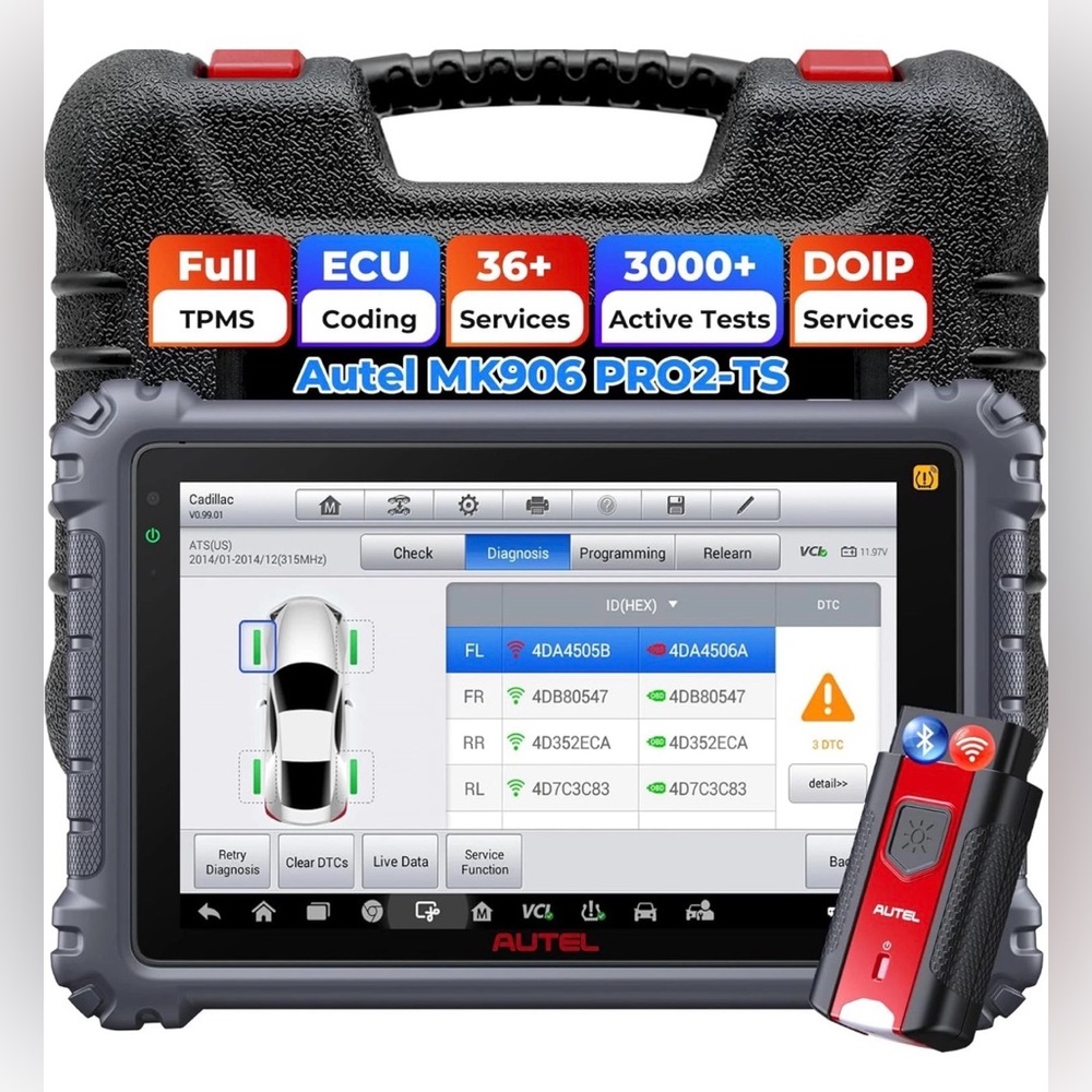 Autel MaxiSys MK906S PRO2-TS Diagnotic Scanner TPMS Programming BLE Sensors